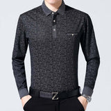 2018 brand long sleeve fitness polo shirt men camisa masculino casual floral polos shirts mens poloshirt clothing jersey 83894