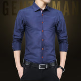 Plus Size 5XL 2018 New Fashion Mens Casual Shirts Long Sleeve Shirt Cotton Turn Down Collar Blouse Men Clothing for Men