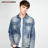 JackJones Men's Faded Denim Jacket 2019 Winter New Brand Outerwear Hip Hop Style Coat Men's Top Menswear |218157515