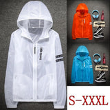 ZOGAAfashion casual transparent sun protection clothing outdoor riding light and breathable sports UV protection men's jacket