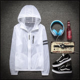 ZOGAAfashion casual transparent sun protection clothing outdoor riding light and breathable sports UV protection men's jacket